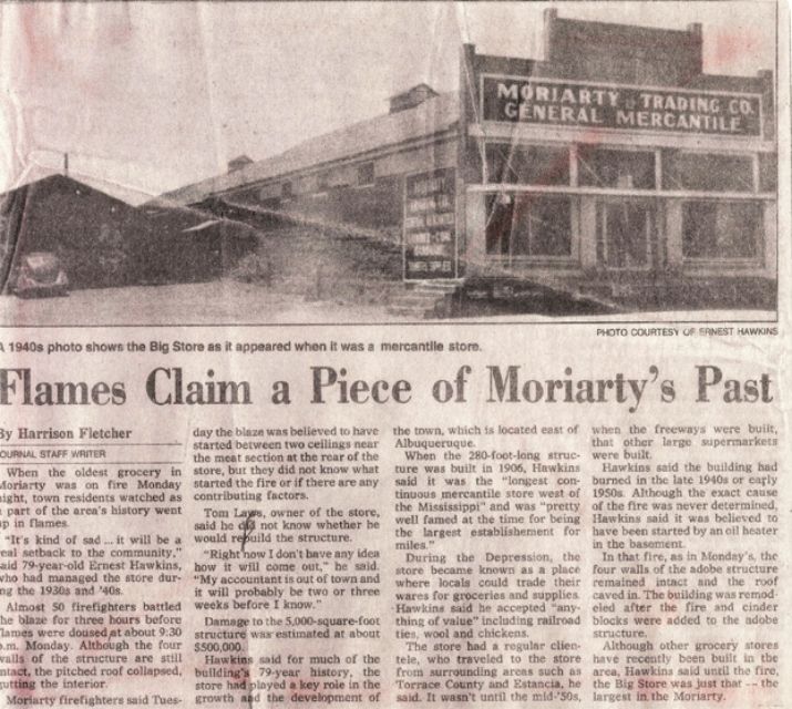 City of Moriarty Our History